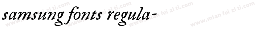 samsung fonts regula字体转换
